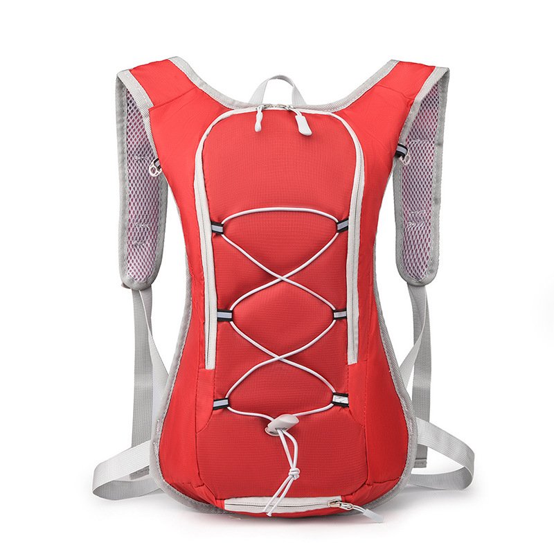 Red 10-15L cycling backpack for hiking running and mountain sports